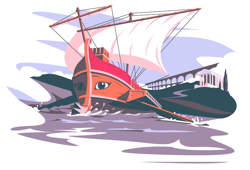 The Boat’s last ride. time: 1880s